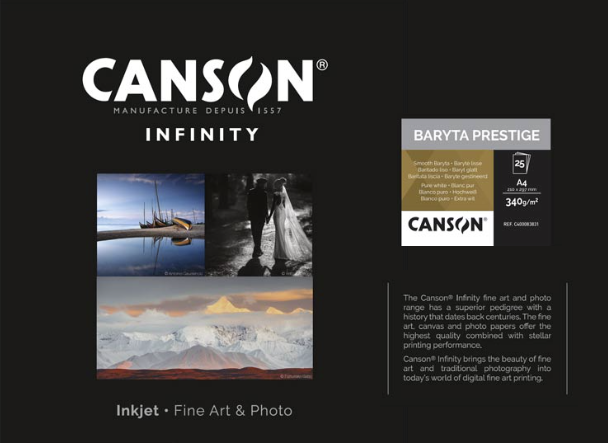 Canson® Infinity Baryta Prestige, um produto inovador para os fotógrafos e impressores mais exigentes